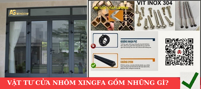 vật tư cửa nhôm xingfa